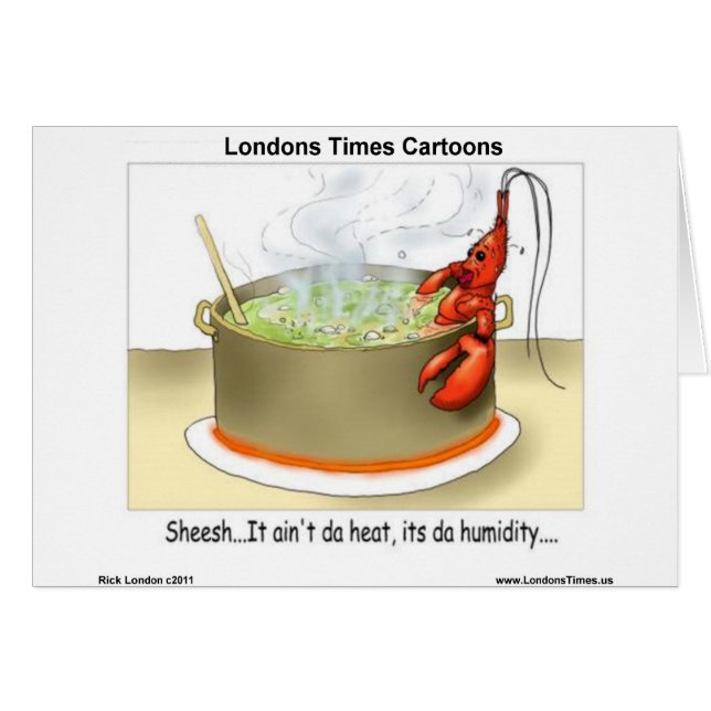 fuktfuktighet för septlobster kredit hälsningskort (Framsidan Horizontal)