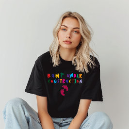 Fuktig fingeravtrycksfärg för gravid t shirt