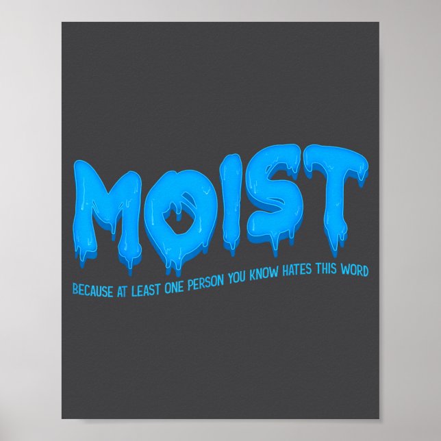 Fuktig Sarksatisk Olämplig & Roligt Chockerande Poster (Framsidan)