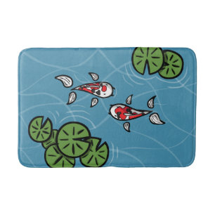Fuku och Heiwa Koi Bath Mat Badrumsmatta