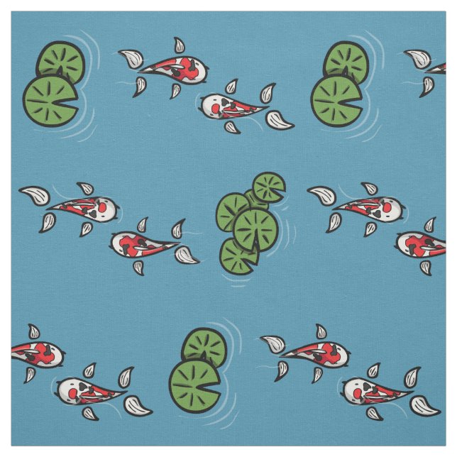 Fuku och Heiwa Koi Fabric Tyg (Provkarta)
