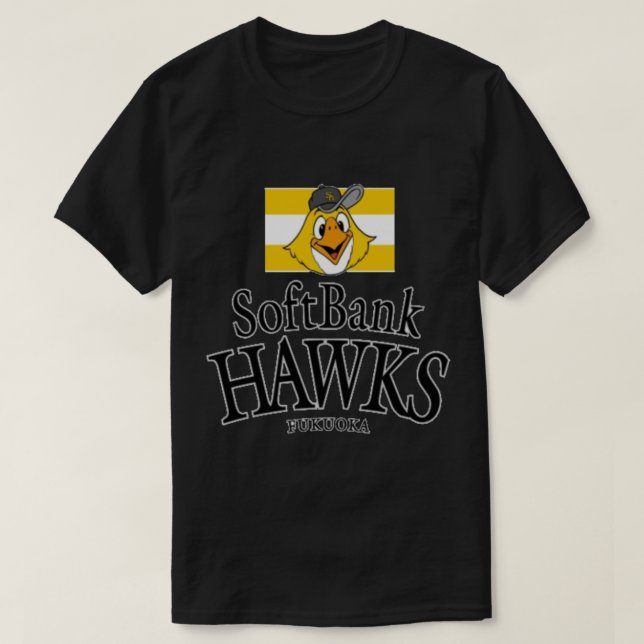 Fukuoka SoftBank Hawks Sticker T Shirt (Design framsida)