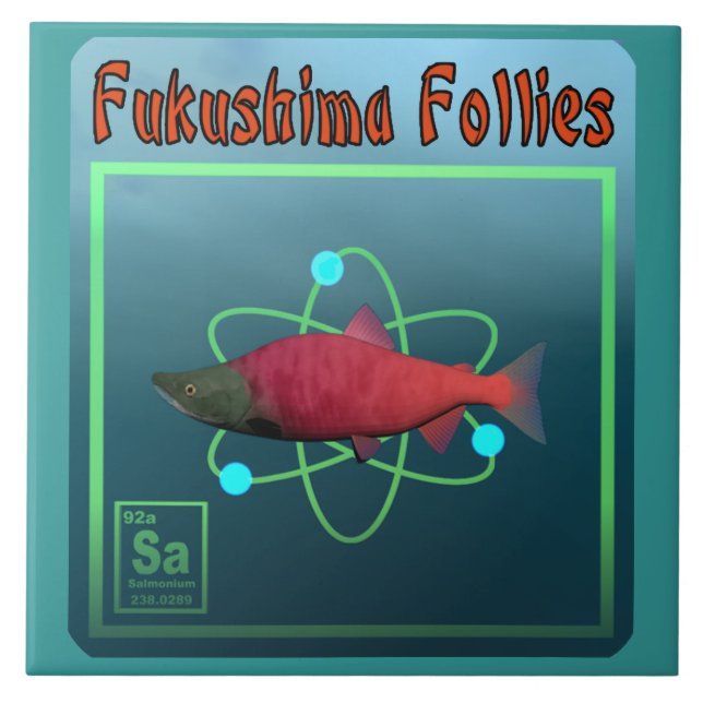 Fukushima Follies Kakelplatta (Framsidan)