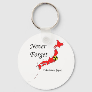 Fukushima Japan kärn- katastrof Nyckelring
