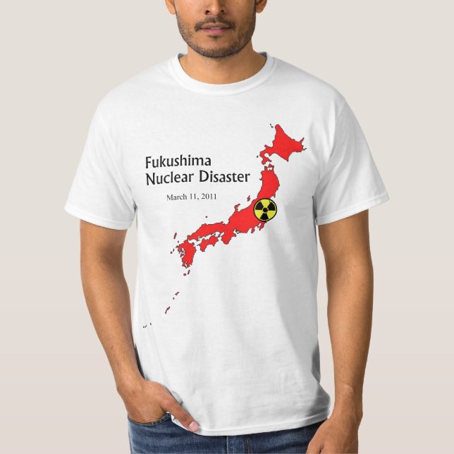 Fukushima kärn- katastrof t-shirt (Framsida)