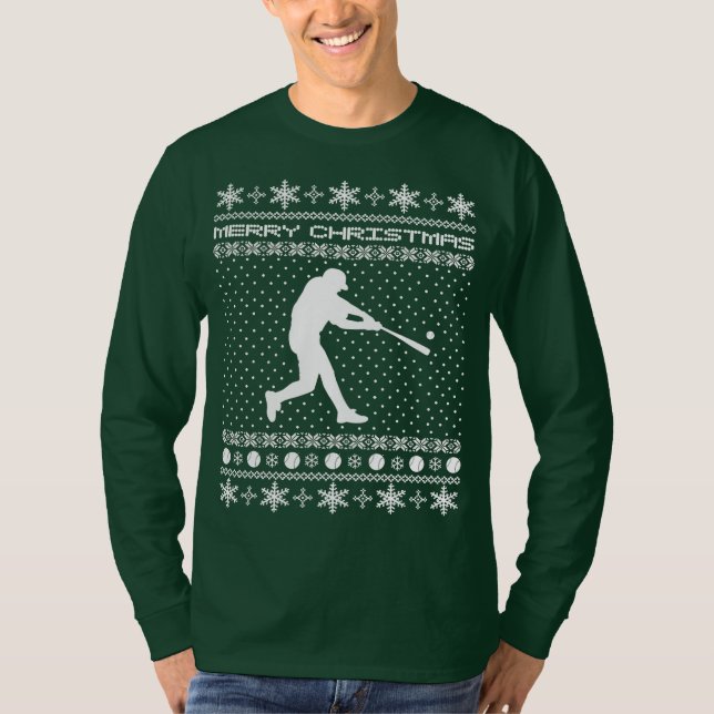 Ful baseballjultröja tee shirt (Framsida)