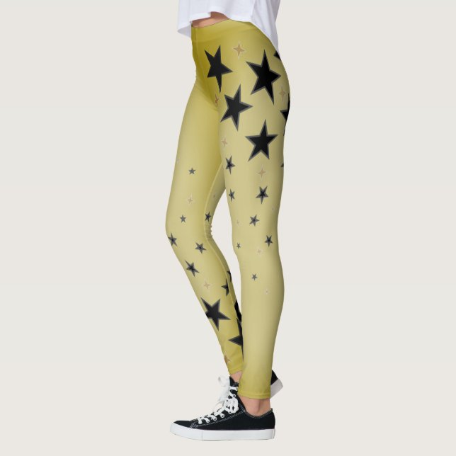 ful blonde toppen star leggings (Vänster)