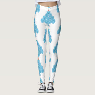 ful christmas ansikte mask träd leggings