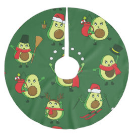 ful christmas avocado Santa festive Julgransmatta Borstad Polyester