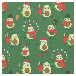 ful christmas avocado Santa festive Tyg