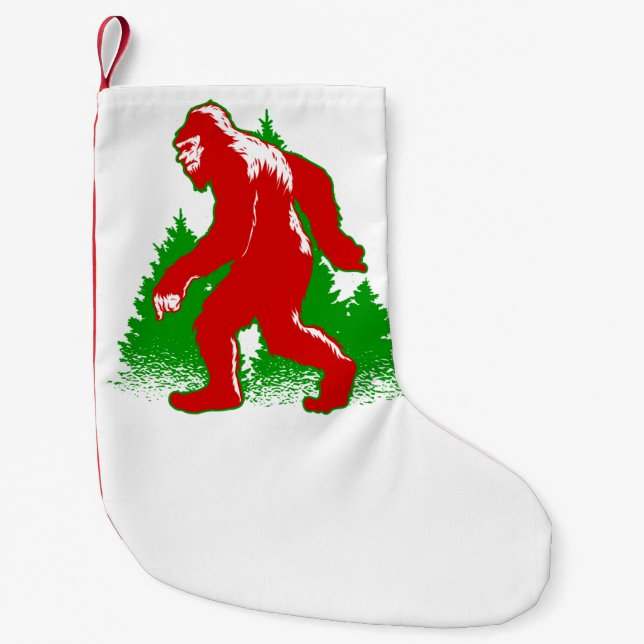 ful christmas bigfoot yeti liten julstrumpa (Framsidan)