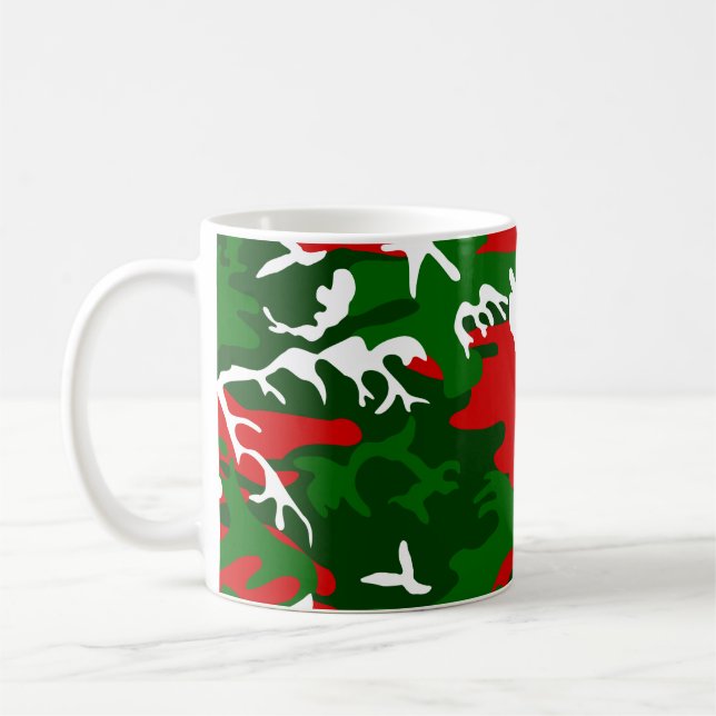 ful christmas camo-kamouflage kaffemugg (Vänster)
