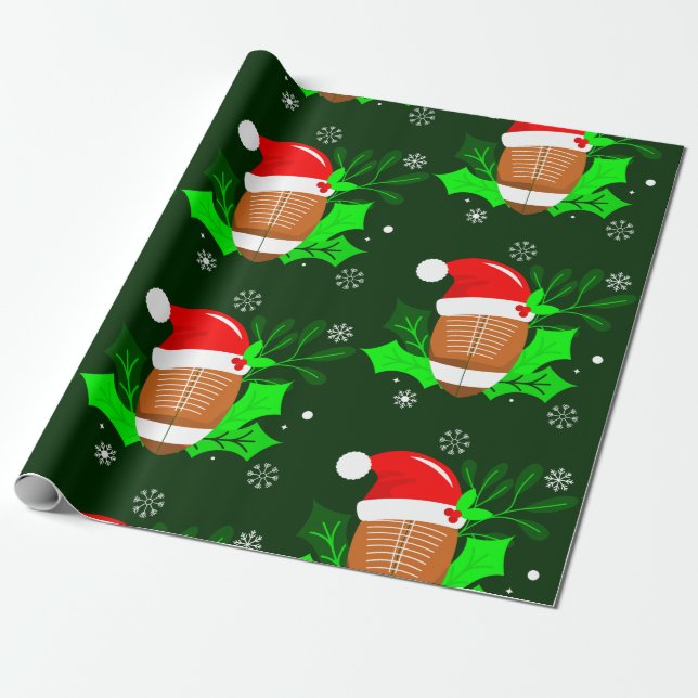 ful christmas-fotbollssport julafton holly presentpapper (Utrullad)