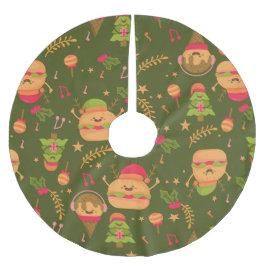 ful christmas glass Tomburger Julgransmatta Borstad Polyester