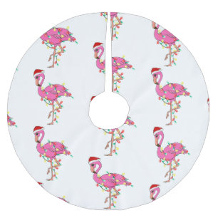 ful christmas jultomten flamingo julgransmatta borstad polyester