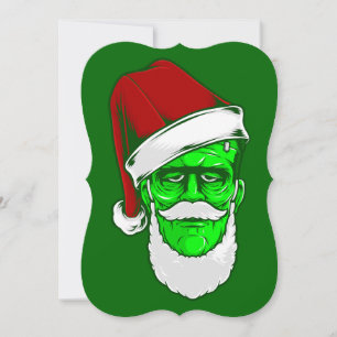 ful christmas jultomten frankenstein-monster inbjudningar