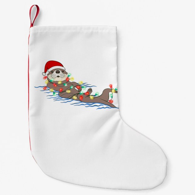 ful christmas jultomten otter liten julstrumpa (Framsidan)
