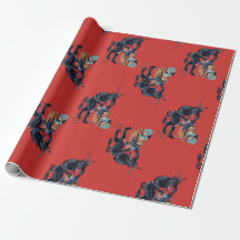 ful christmas krampus antique red