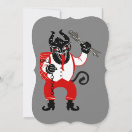 ful christmas krampus julafton monster inbjudningar