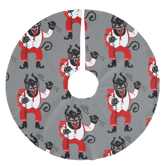 ful christmas krampus julafton monster julgransmatta borstad polyester (Framsidan)