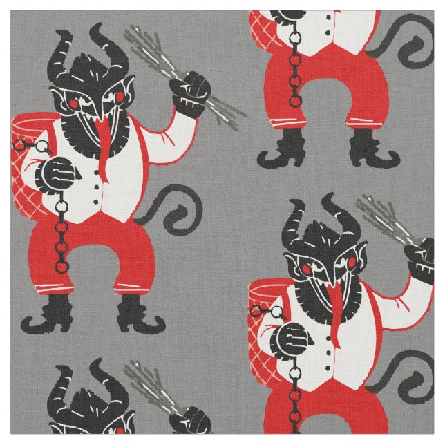 ful christmas krampus julafton monster tyg (Närbild)