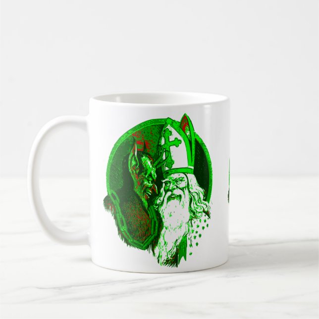ful christmas krampus st nicholas Santa Kaffemugg (Vänster)