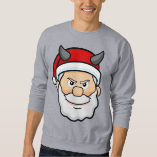 ful christmas ond Santa Lång Ärmad Tröja