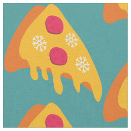 ful christmas pepperoni pizza snöflingor vintertid tyg