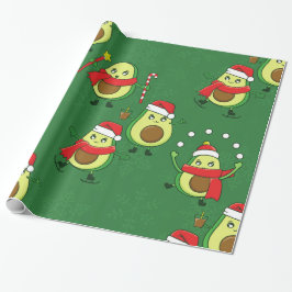 ful christmas Santa avocado vinter Presentpapper