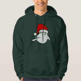 ful christmas spökspooky creepy grönt hoodie