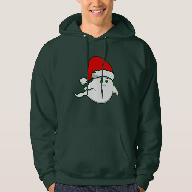 ful christmas spökspooky creepy grönt hoodie (Framsida)