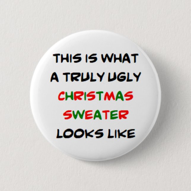 ful christmas sweater, äkta knapp (Framsida)