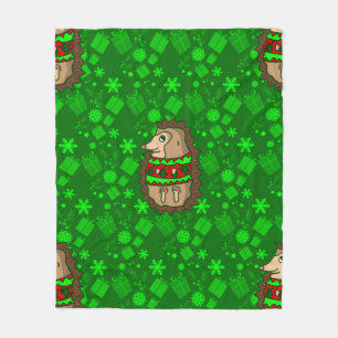 ful christmas sweater hedgehogs fleecefilt