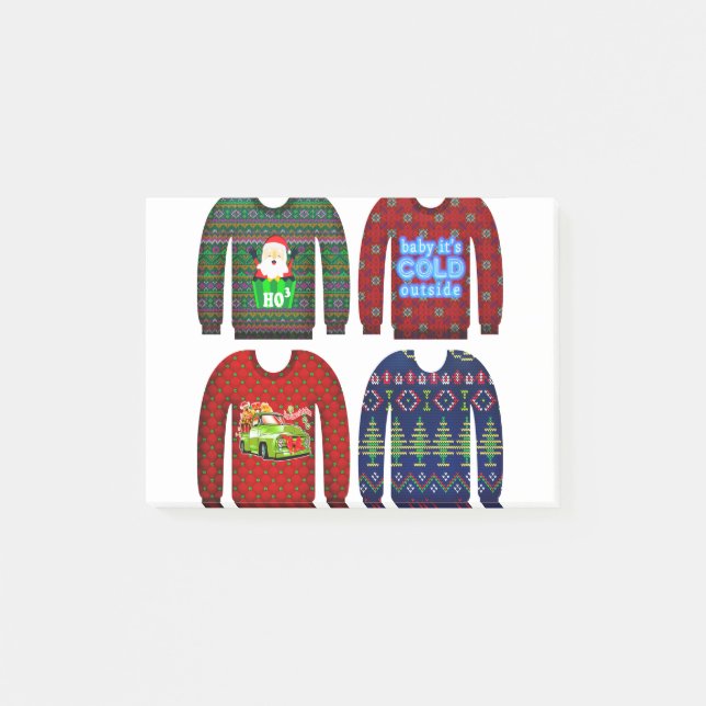 ful christmas sweater post-it block (Framsida)