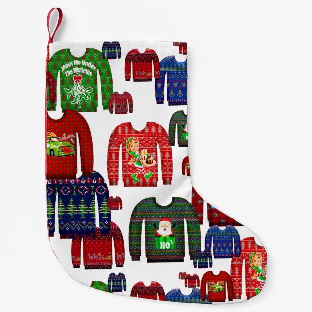 ful christmas sweaters liten julstrumpa (Framsidan)