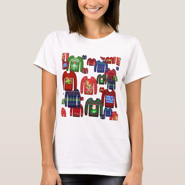 ful christmas sweaters t shirt (Framsida)