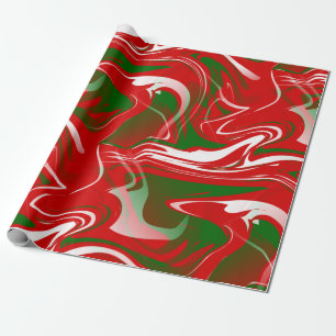 ful christmas trippy marble swirrrt print presentpapper