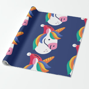 ful christmas unicorn jultomten presentpapper