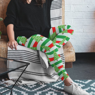 Ful damasker för jultröjaparty leggings