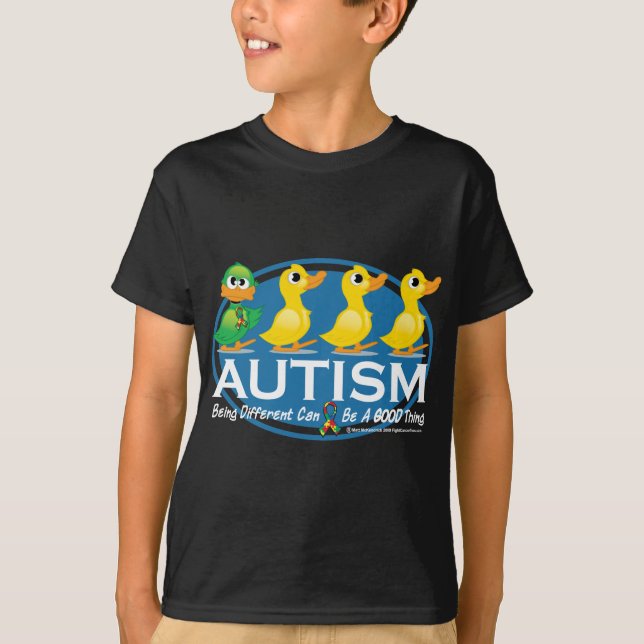 Ful Duckling för Autism Tee Shirt (Framsida)
