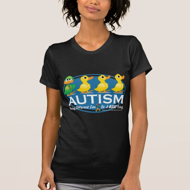 Ful Duckling för Autism Tee Shirt (Framsida)