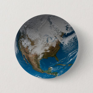 Ful Earth med simulerade moln över Nordamerika Knapp