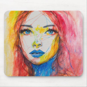ful, färglös kräk teckning MOUSEPAD Musmatta