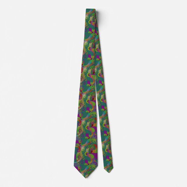 Ful grön paisley tie slips (Framsida)