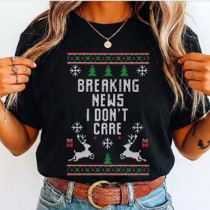 Ful härlig jul, jag bryr mig inte ett dugg, för sa t shirt