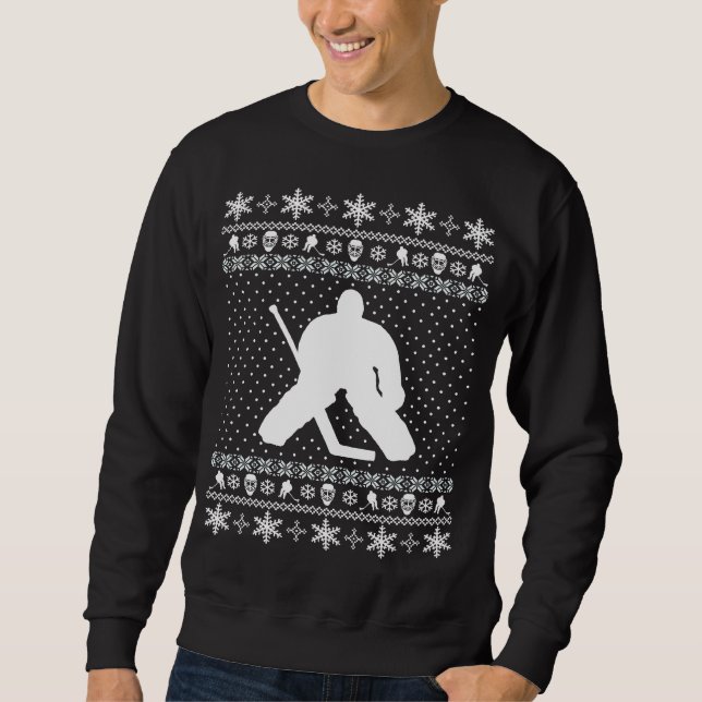 Ful hockeyjultröja sweatshirt (Framsida)