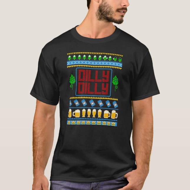 Ful jul för DillyDillyöl T Shirt (Framsida)