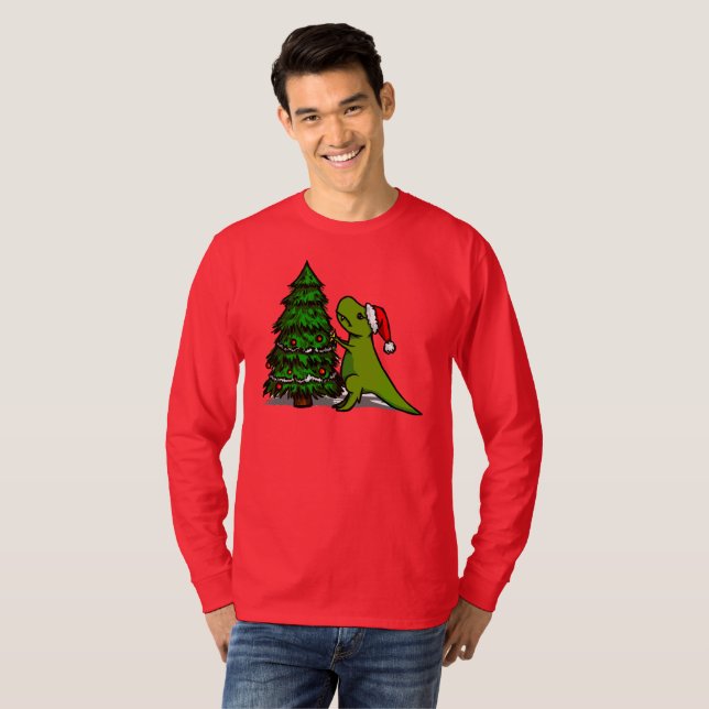 Ful jul för T Rex Shirt (Hel framsida)