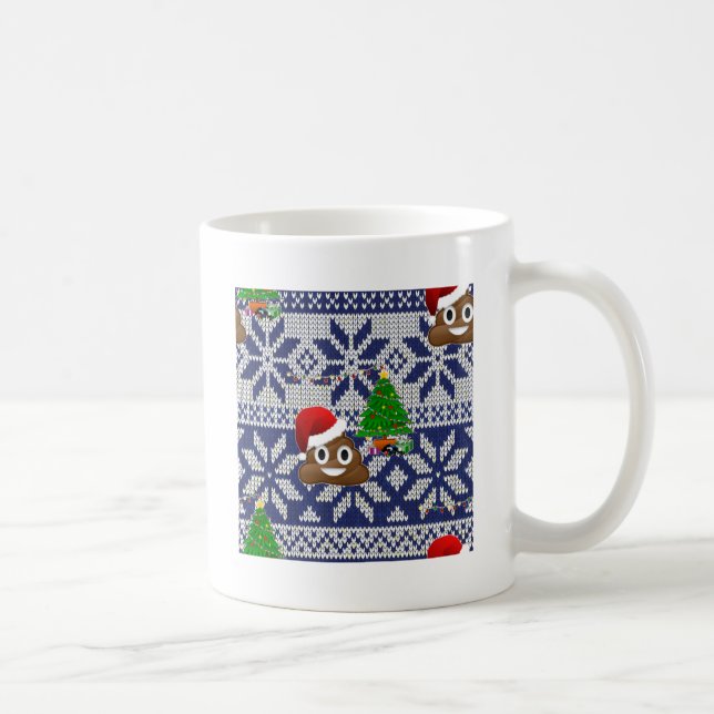 ful jul sweater poop emoji kaffemugg (Höger)