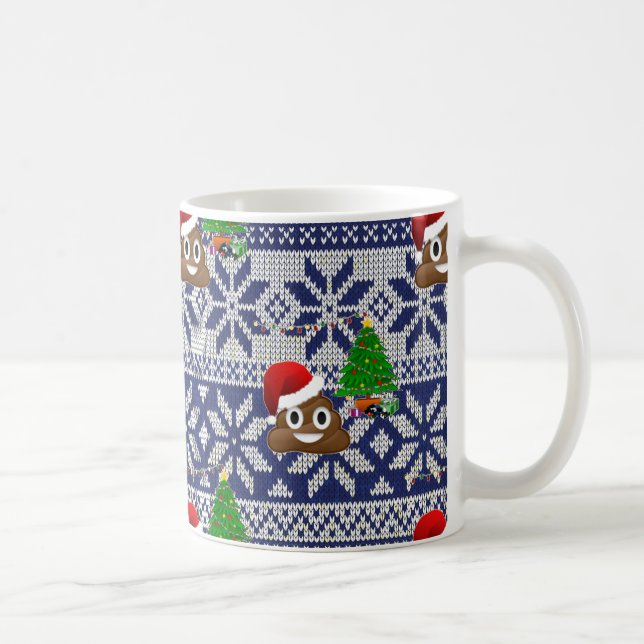 ful jul sweater poop emoji kaffemugg (Höger)